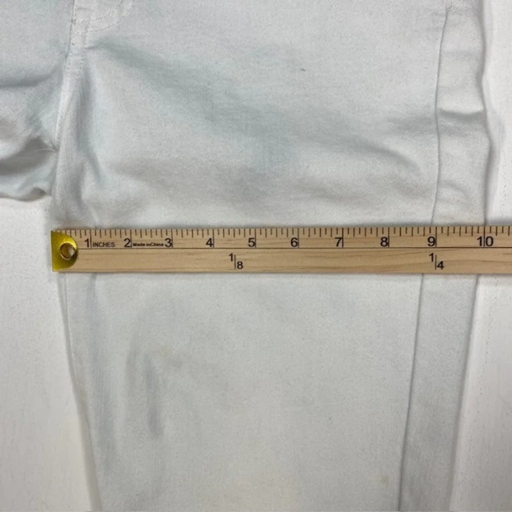 Lauren Ralph Lauren‎ Premier Straight Crop Jeans Womens 8 White Denim Pants